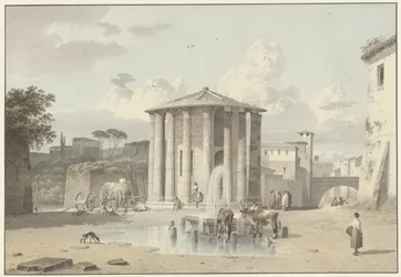Der Tempel der Vesta in Rom