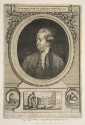 Edward Gibbon, Esq., veröffentlicht 1730 (Gravur)