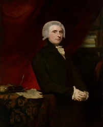 Porträt von Thomas, Lord Erskine (1750-1823) in seiner Bibliothek