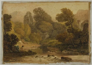 Eine Szene in der Nähe von Lodore, Cumberland
