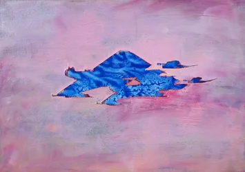 Blauer Bergtraum
