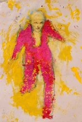 Lebendige pinke Figur
