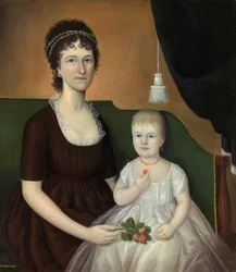 Elizabeth Grant Bankson Beatty Mrs. James Beatty und ihre Tochter Susan, ca. 1805
