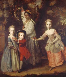 Edward Holden Cruttendens Kinder mit ihrer indischen Ayah, 1759-1763