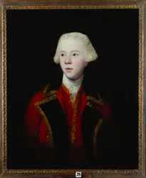 Porträt von George Augustus, 3. Viscount Howe, Halbfigur, in der Uniform der 1. Garde