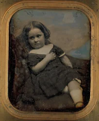 Augusta Hawes im Alter von vier Jahren, 1850er Jahre