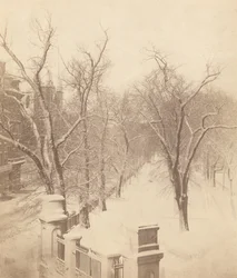 Boston Common Schneeszene, 1850er Jahre