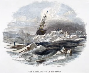 Das Aufbrechen von Eisschollen, aus Phänomene der Natur, 1849