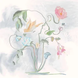 Pastellvogelblumen