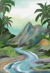 Tropischer Bergfluss