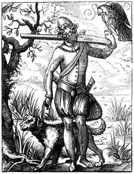 Deutscher Falkner, 16. Jahrhundert, 1849