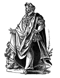 Tempelritter in Reisekleidung, ca. 1119 16. Jahrhundert