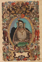 Porträt von Herzog Christoph von Württemberg 1515-1568 aus Biblia germanica, 1564