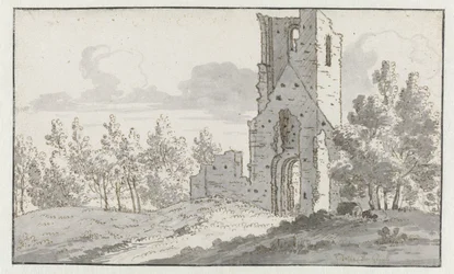 Die Ruine der Kapelle von Eik en Duinen bei Den Haag