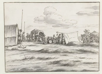 Ansicht eines Lagers der Armee von Wilhelm III. bei Leuven