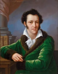 Porträt von Graf Fjodor Iwanowitsch Tolstoi 1782-1846, bekannt als der Amerikaner, 1812