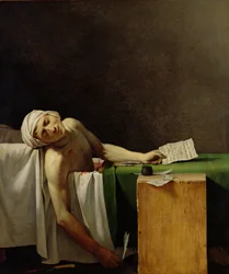 Der Tod von Marat (nach dem Original von Jacques-Louis David)
