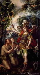 Adam und Eva aus dem Paradies vertrieben