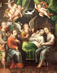 Tod des heiligen Josef, von Juan Correa (1646-1716)
