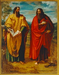 Evangelist Matthäus und Barnabas