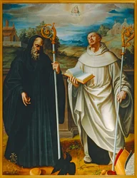 Heilige Benito und Bernardo von Clairvaux