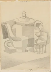 Stillleben mit Teekanne, 1916