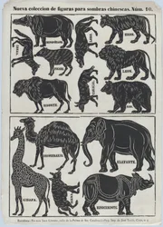 Blatt 10 von Figuren für chinesische Schattenspielfiguren, 1859