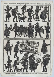 Blatt 1 der Figuren für chinesische Schattenspiele, 1859