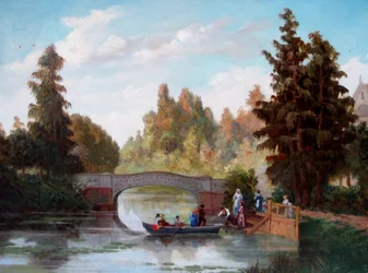 Antiker Teich im Cousiño-Park
