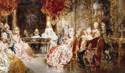 Ein Notar liest ein Dokument