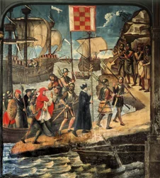 Kardinal Cisneros landet in Oran, ca. 1514