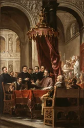 Die Bekehrung und Taufe des heiligen Augustinus durch den heiligen Ambrosius