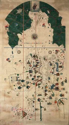 Portolan-Seekarte von Juan de la Cosa, um 1500