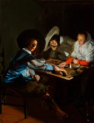 Ein Spiel von Tric-Trac, ca. 1630