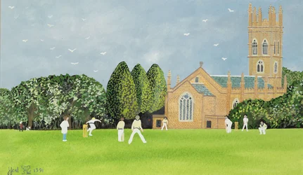Cricket auf Churchill Green