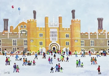 Vorderseite von Hampton Court, 1991