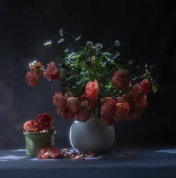 Stimmungsvolle Rosen Stillleben