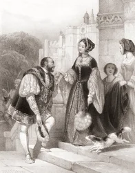 König Heinrich VIII. von England mit Anne Boleyn