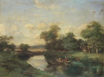 Landschaft am Flussufer