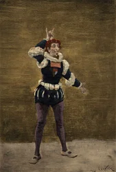 Nazdecabre kommuniziert mit Panurge durch Zeichen. Pantagruel. Illustration von Jules Garnier. In „Rabelais et l