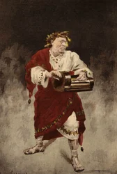 Nero spielt den alten Mann. Pantagruel. Illustration von Jules Garnier. In „Rabelais et l