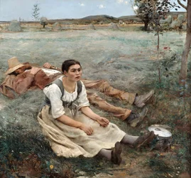 Die Heuarbeiter, 1880