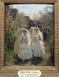 Les premier communiantes à Courrieres von Jules Breton