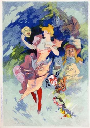 Komödienallegorie, spätes 19. Jahrhundert