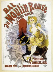 Plakat für den Ball im Moulin Rouge, von Jules Chéret, spätes 19. Jahrhundert
