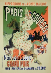 Reproduktion eines Plakats zur Werbung für 