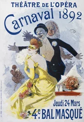 Theater der Oper: Karneval von 1892, 4. Maskenball - Plakat von Jules Cheret