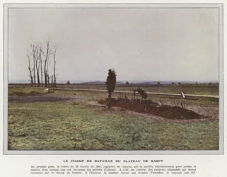 Das Schlachtfeld des Plateaus von Barcy