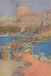 Der Marktplatz in Spalato, 1913