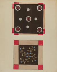 Knopfteppich, ca. 1936